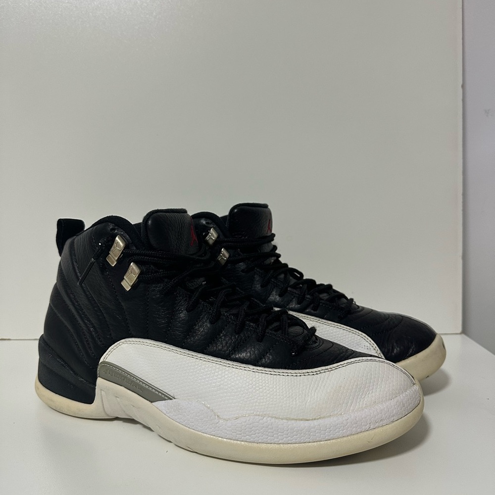 Nike Air Jordan 12 Retro Playoffs Mens 12 Shoes White Black Sneaker CT8013-006